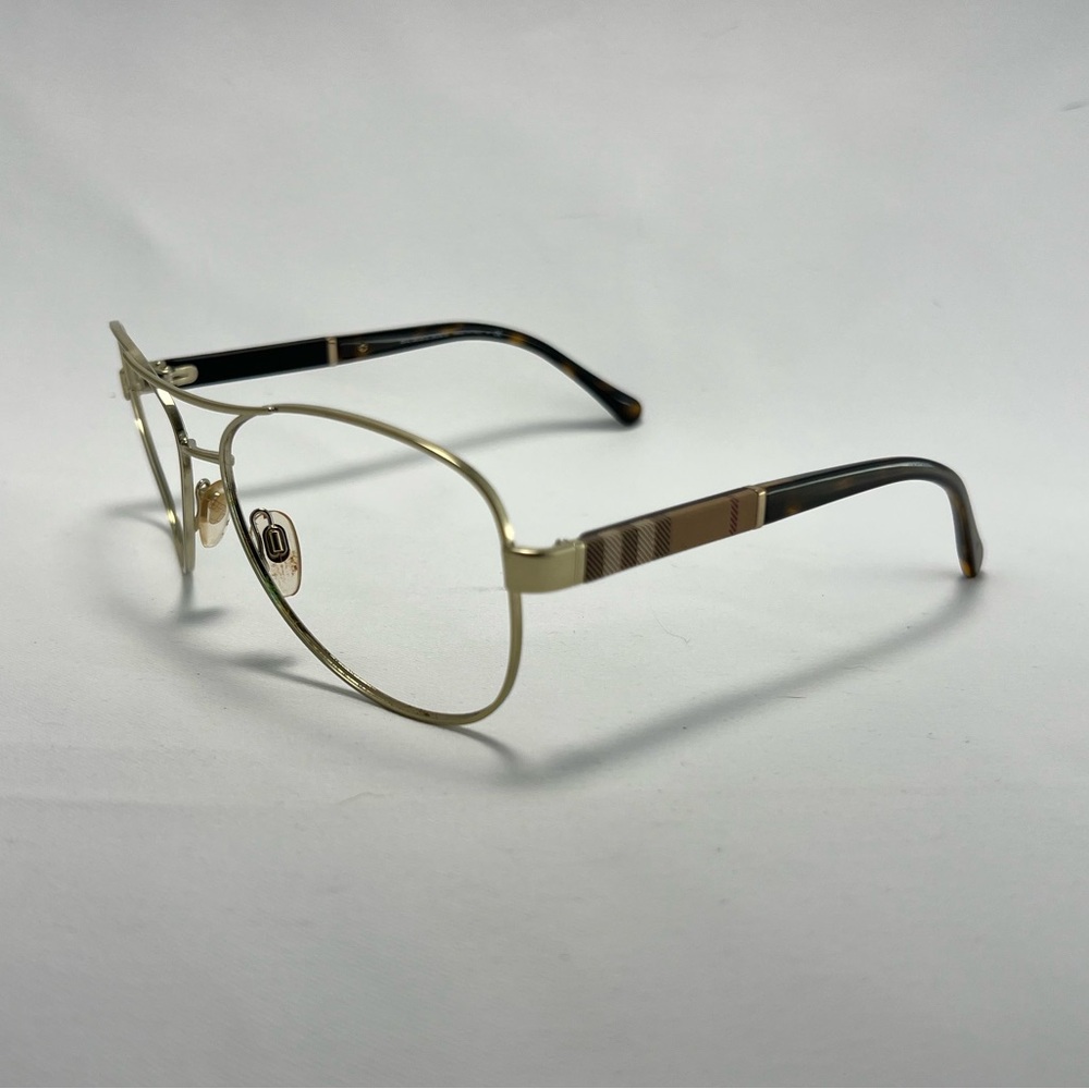Burberry Chrome Metal Aviator Eyeglasses - Frames Only - Picture 4 of 10